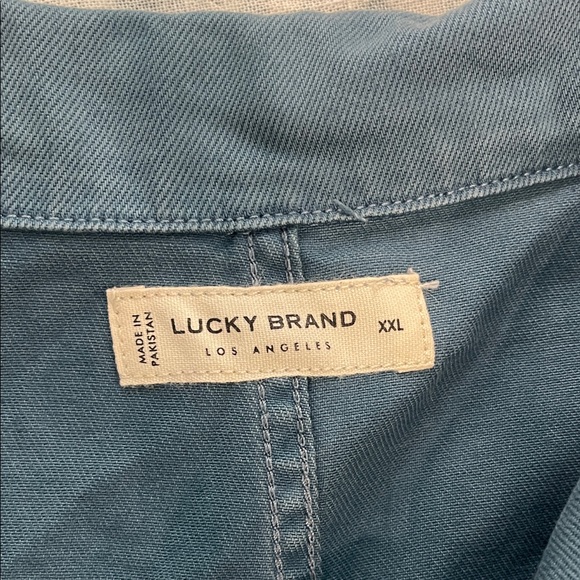 Lucky Brand Sleeveless Denim Romper Shorts XXL - Picture 2 of 13